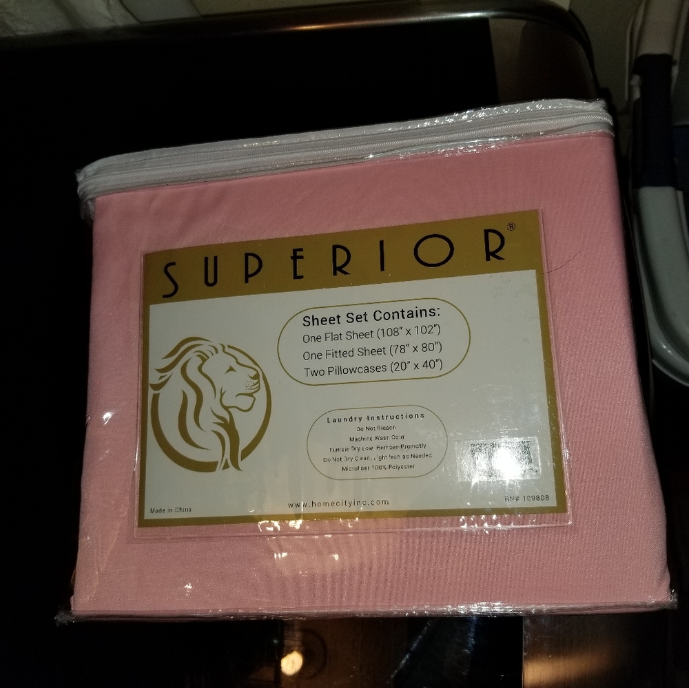 Sheet set King size new microfiber